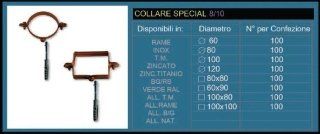 Elemento per trattenere il pluviale alla giusta distanza dal muro