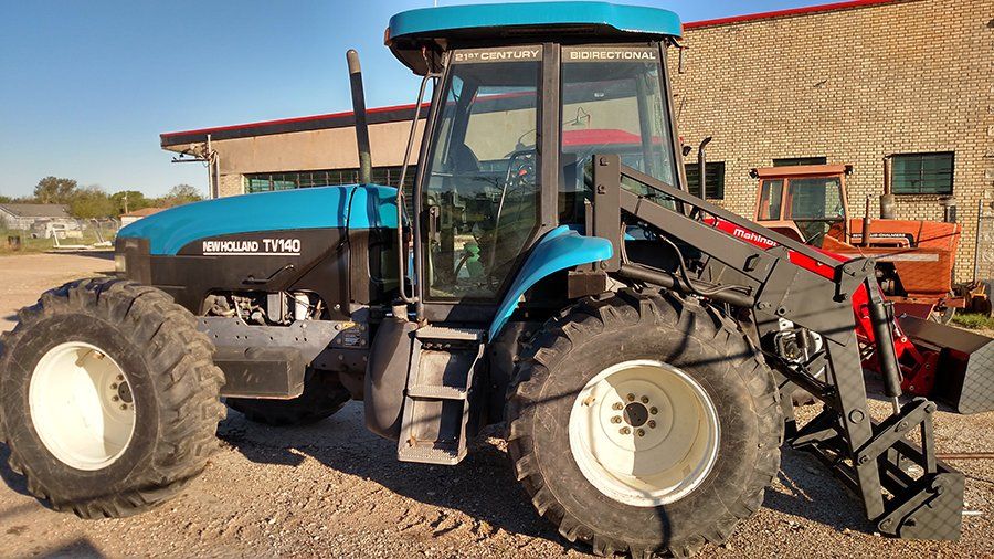 blue tractor