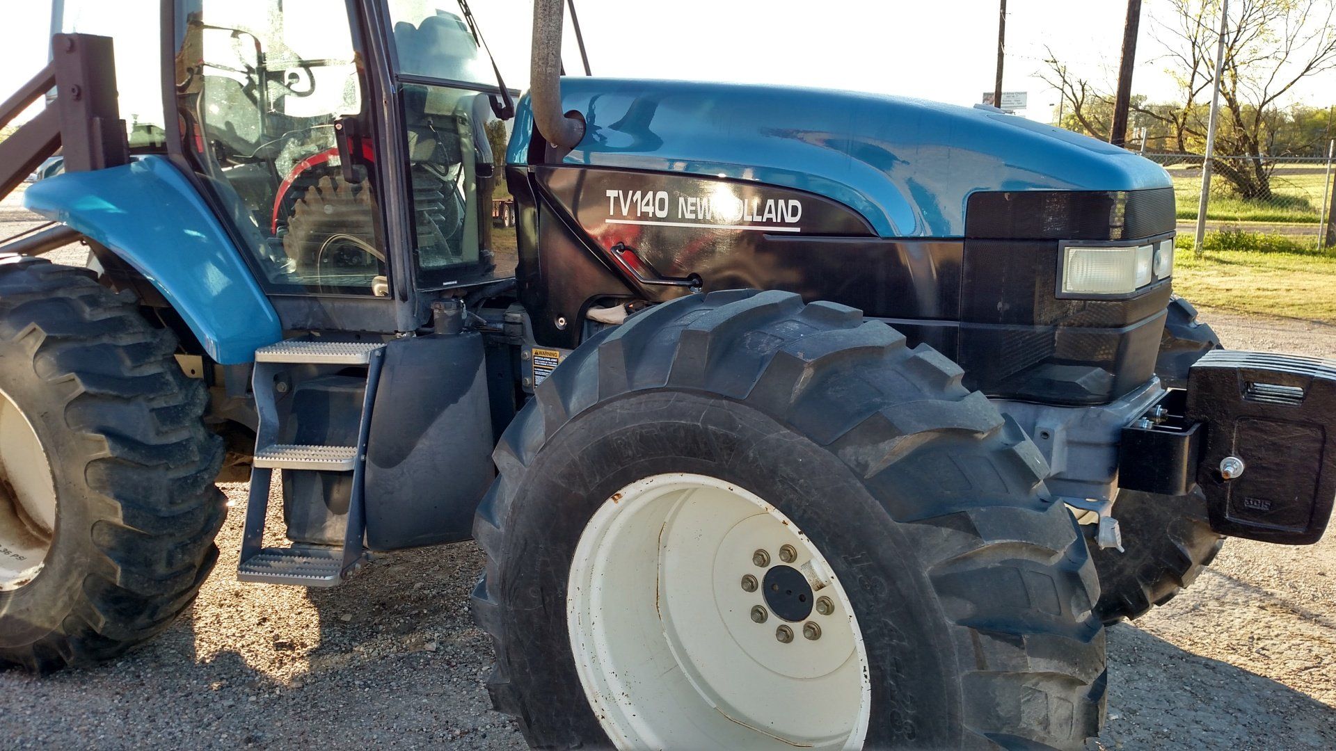 blue tractor
