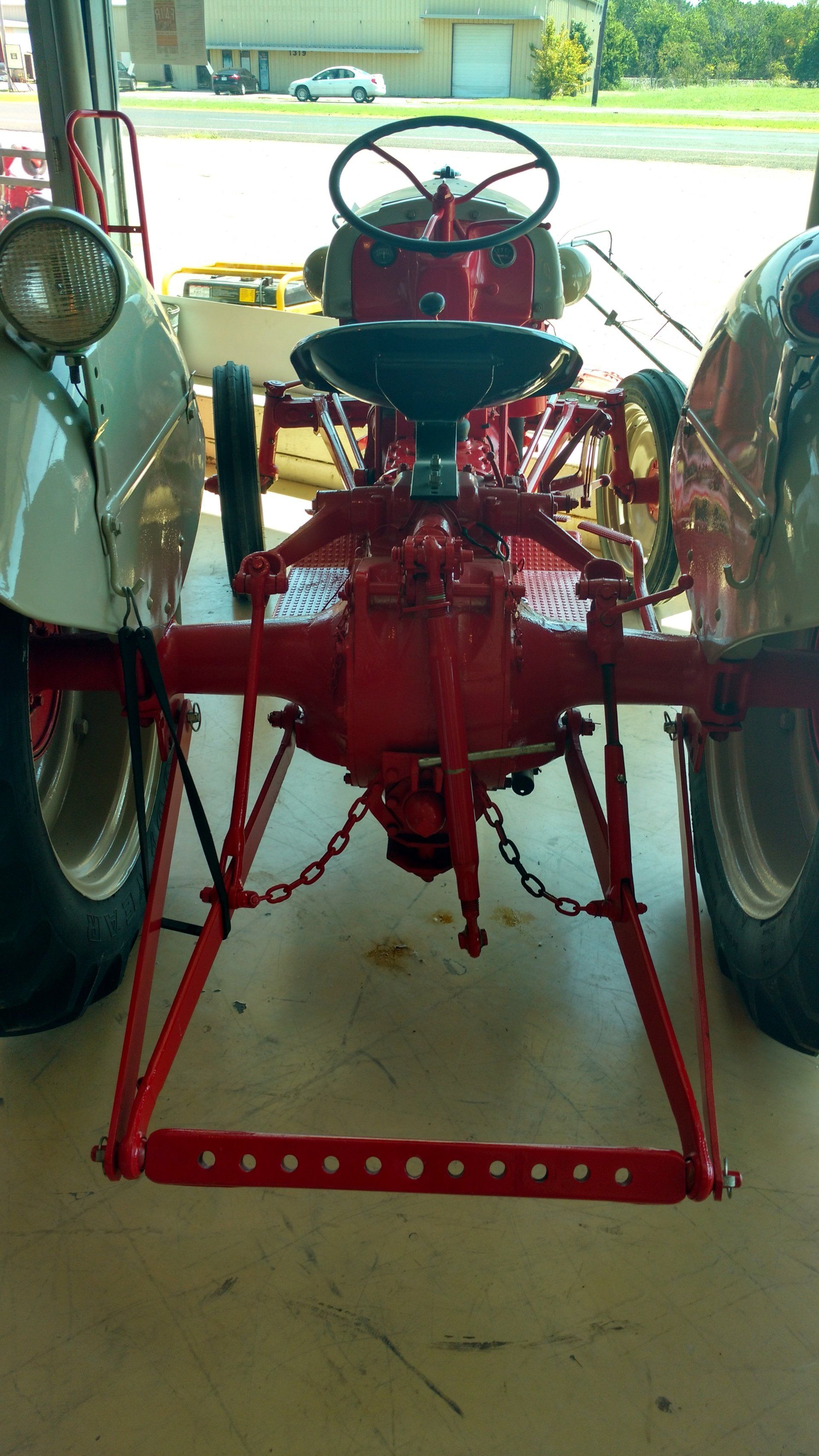 antique tractor