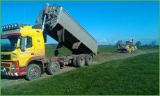 truck dumping