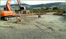 excavator at work