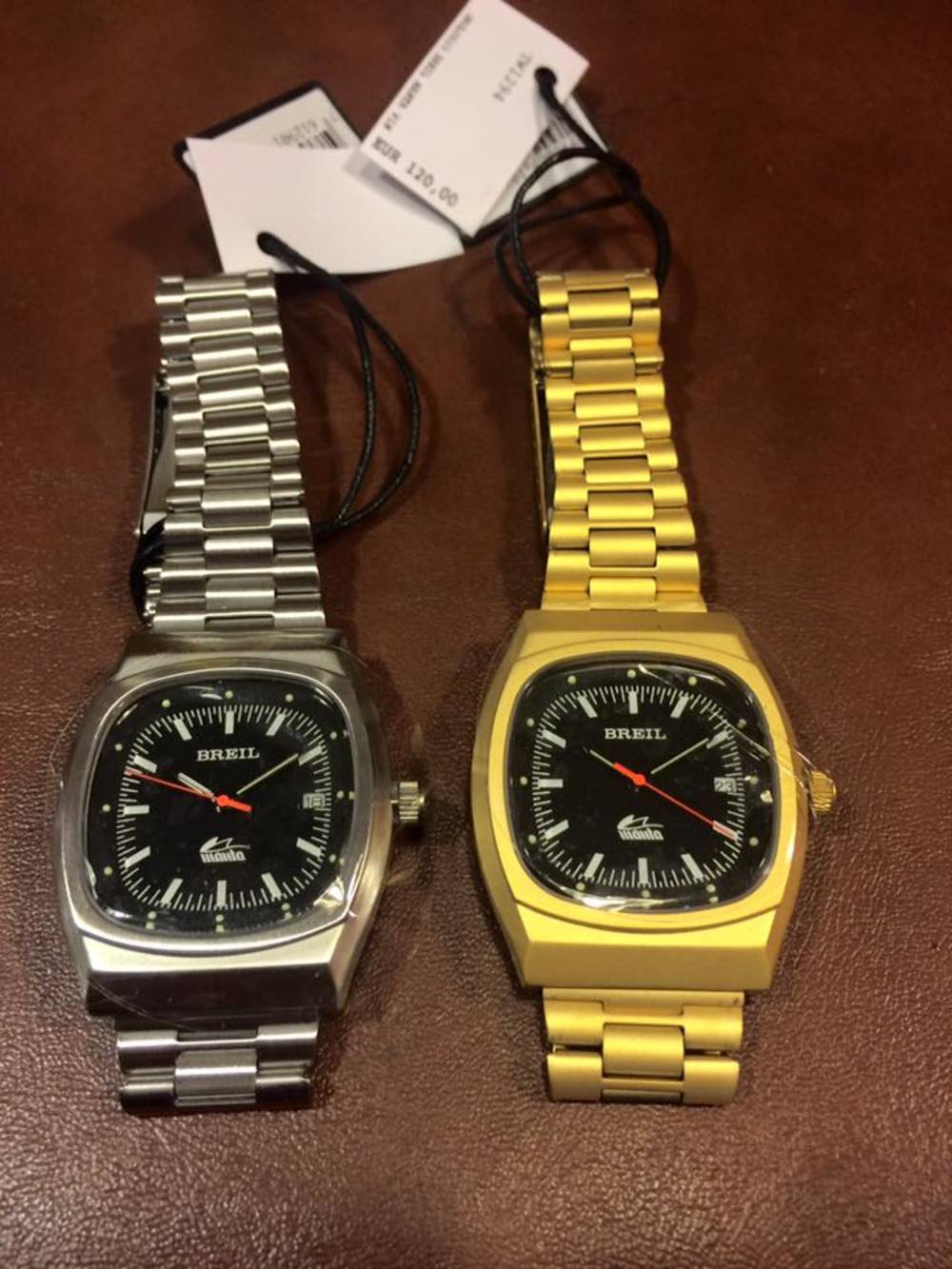 Orologi da polso in oro giallo e argento