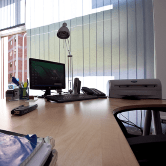 Interno dell'ufficio della ditta di spurghi