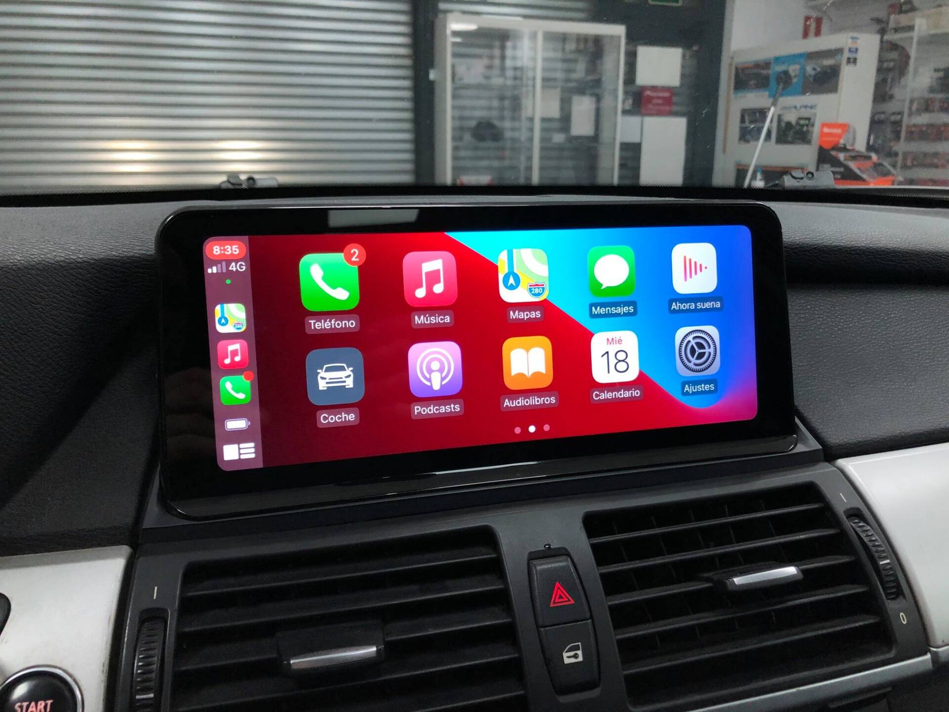 Pantalla Android 10,25 BMW de superficie high