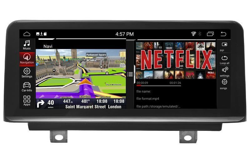 Pantalla Android 10,25 BMW de superficie high
