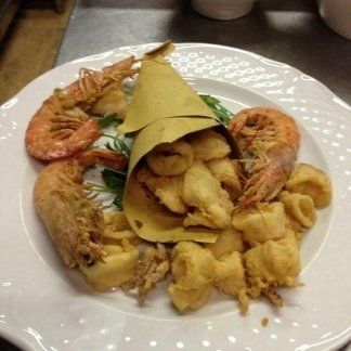 Frittura di calamari e gamberi