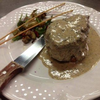 Filetto al pepe verde