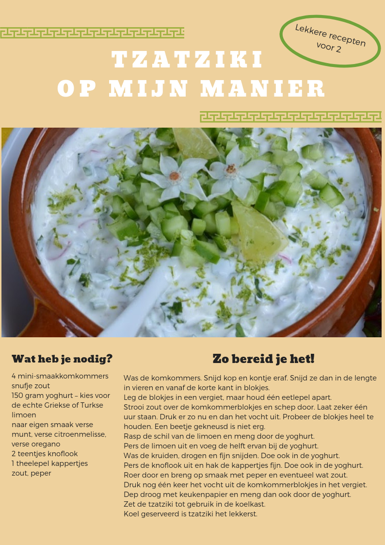Recipe for 