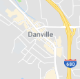 A map of danville , a city in washington state.