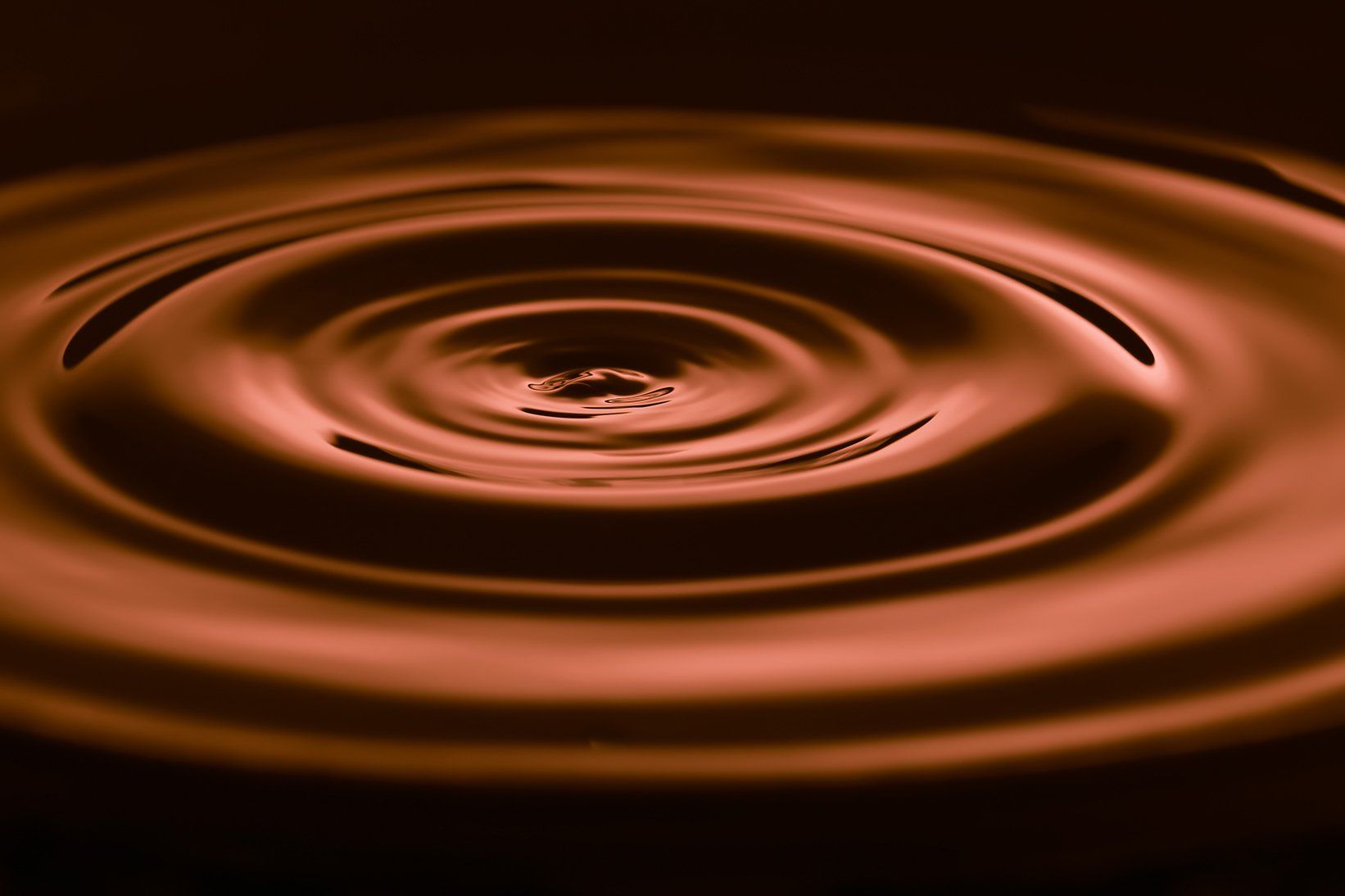 a close up of a swirl of chocolate