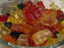 gummy bears of different colors
