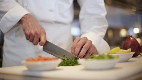 Chopping vegetables