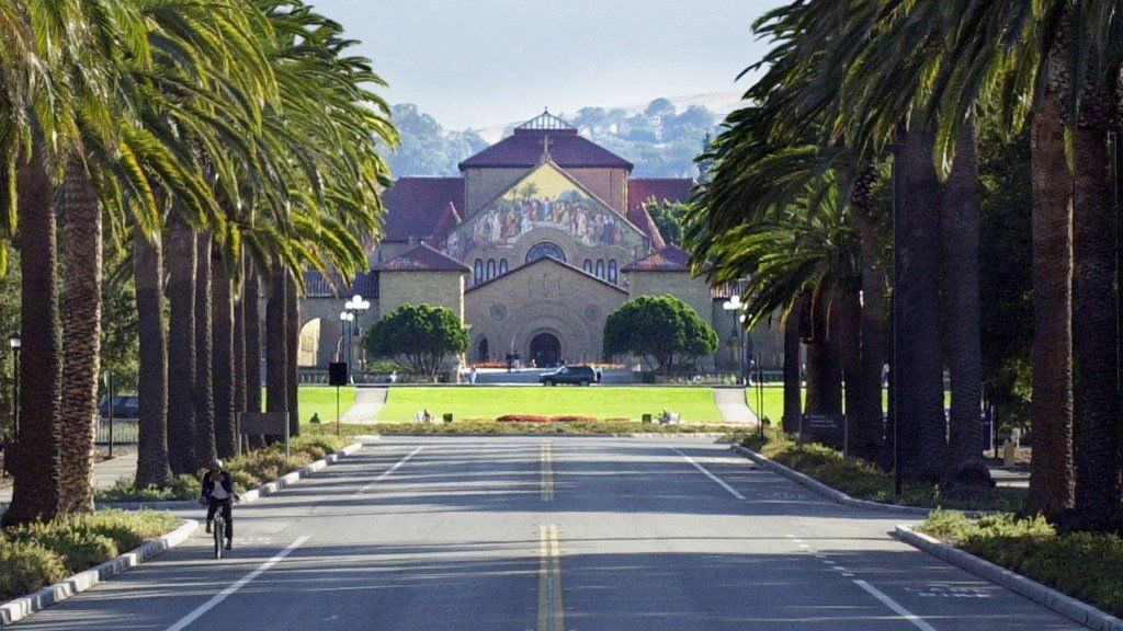 A building at Stanford University