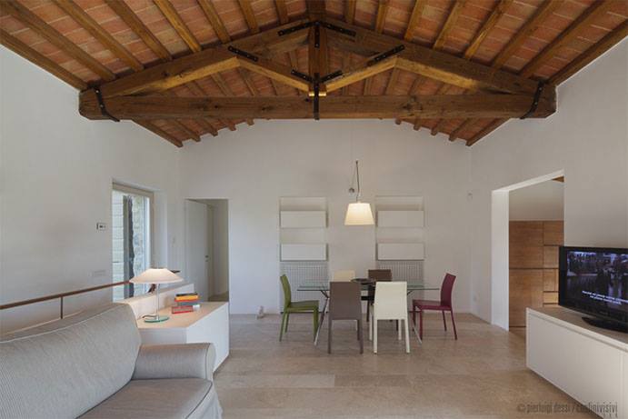 zona giorno di una casa privata