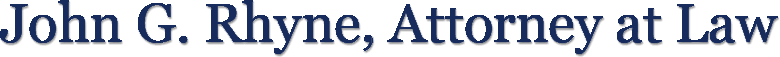 John G. Rhyne Attorney at Law Logo