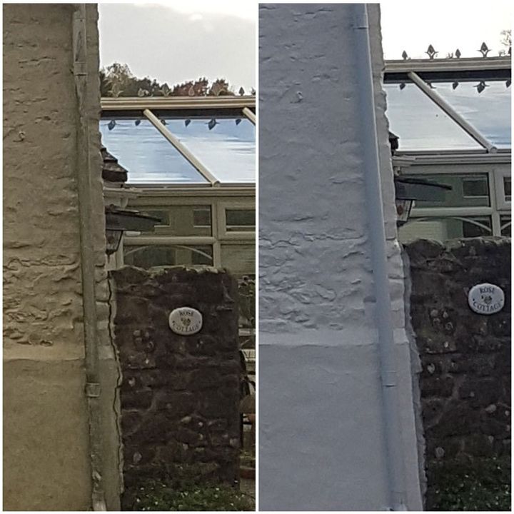 before - after- exterior painting