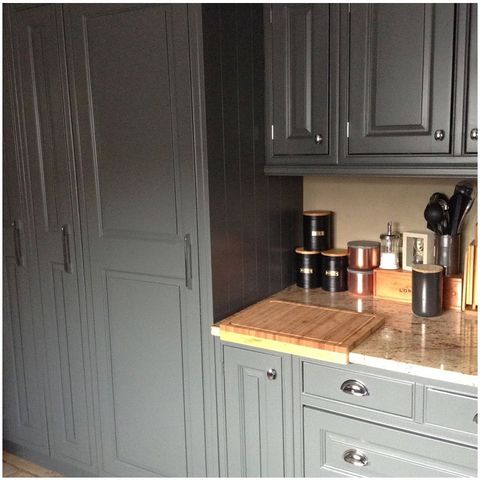 hand painted kitchen