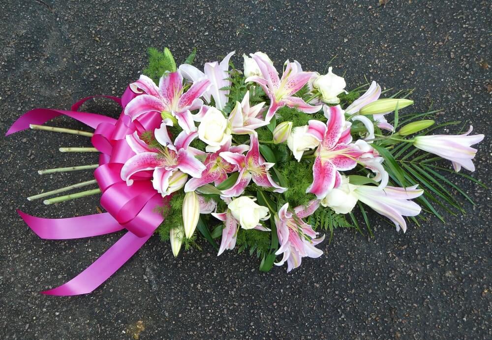 32. Spray of pink Lily’s