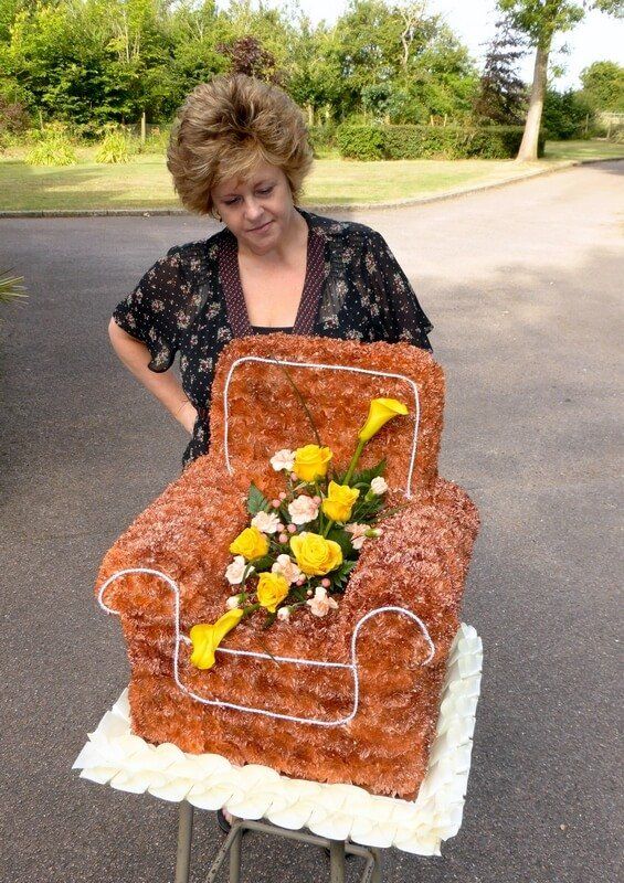 38. 22” x 20” hand carved bronze Armchair