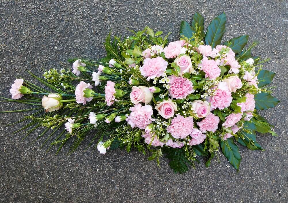 38. Spray of pink Roses and Carnations
