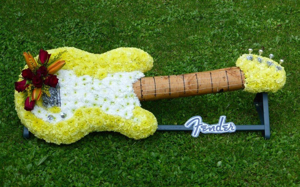 42. 4’ 6” Fender Base Guitar with Maple Veneer and Frets