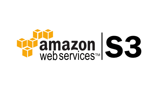 Amazon Web Services S3 logo: orange cubes with 