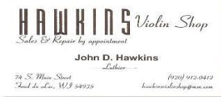 Hawkins Violin Shop