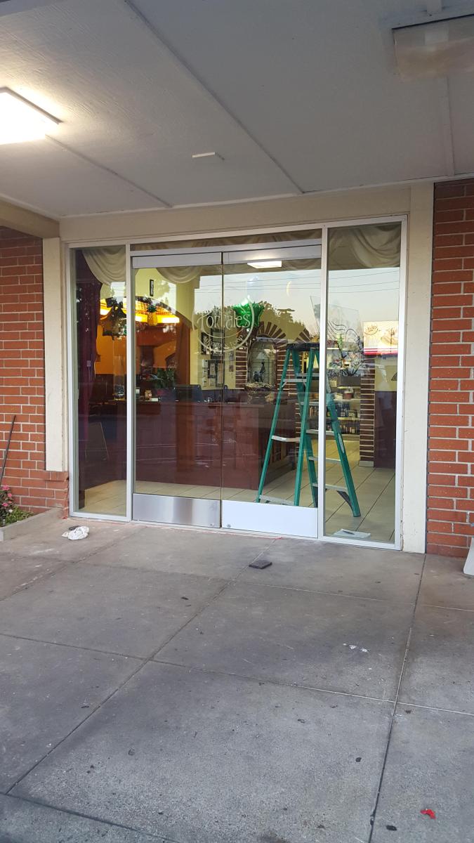 Glass Door of a Store — Pasadena, CA — A & S Glass and Mirrors