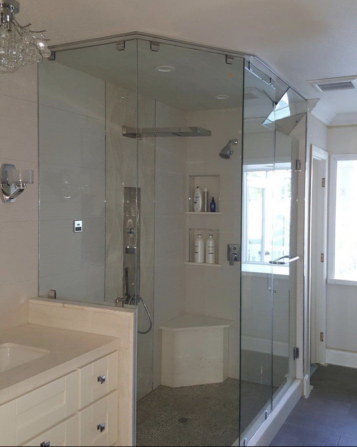 Shower Glass Door — Pasadena, CA — A & S Glass and Mirrors