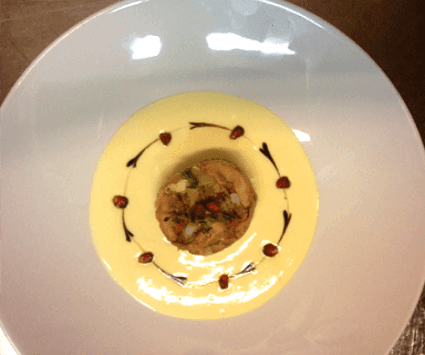 piatto di un ristorante piemontese