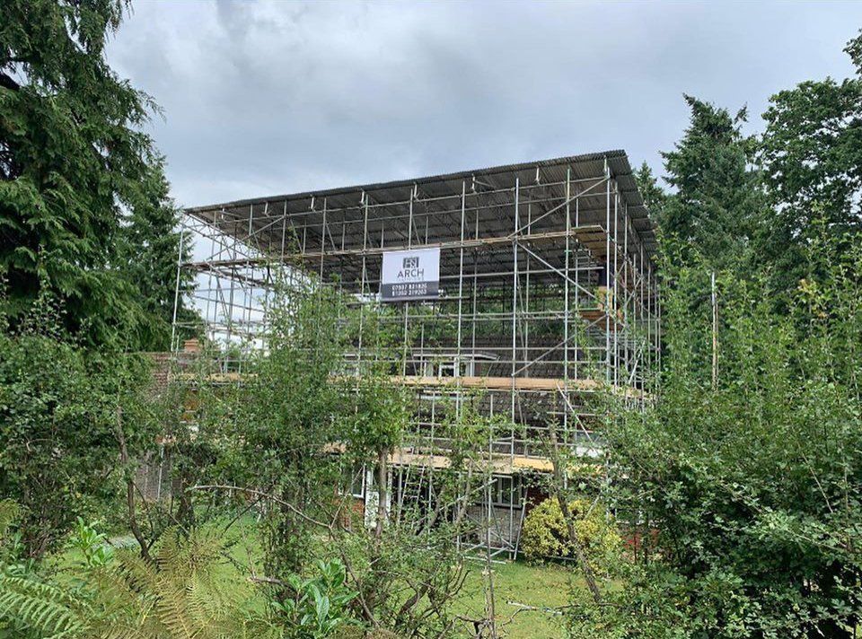 scaffolding roof extension access Guildford