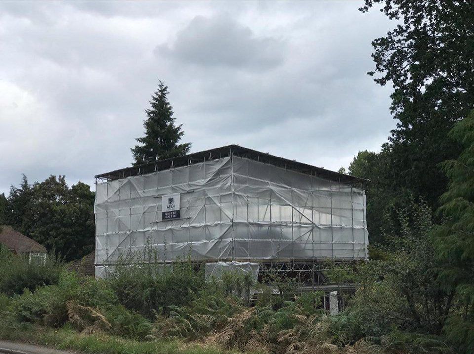 wrap arounf scaffolding extension