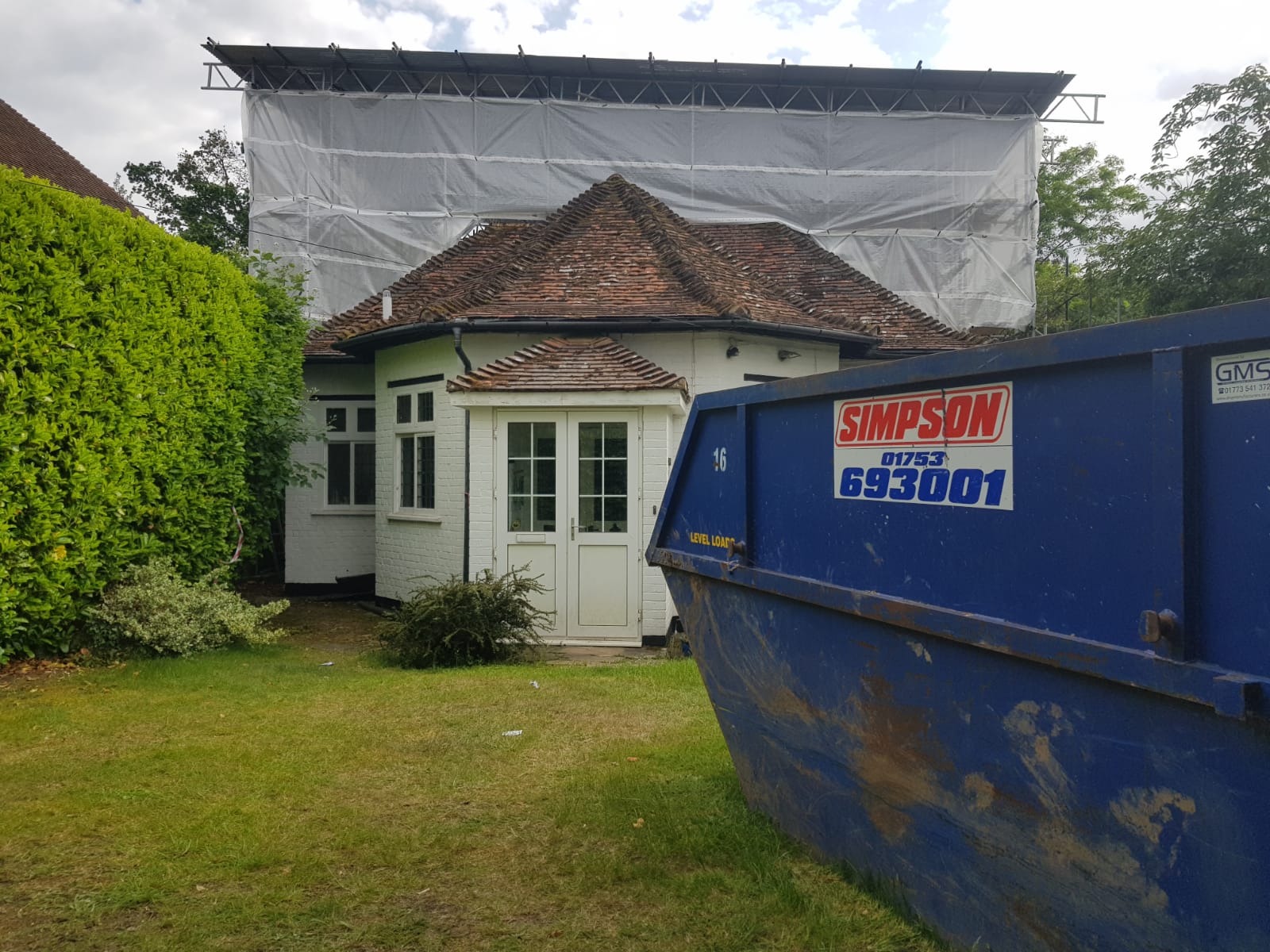 loft conversion scaffolding wrap around structure