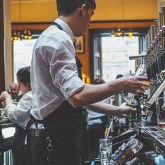 bartenders at Bosphorous Turkish restaurant