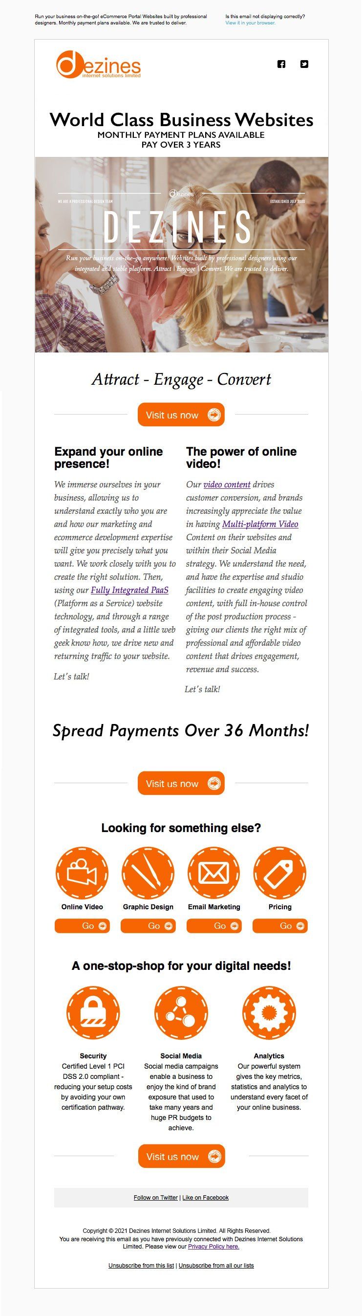 A screenshot of a website that says ' orange ' on it