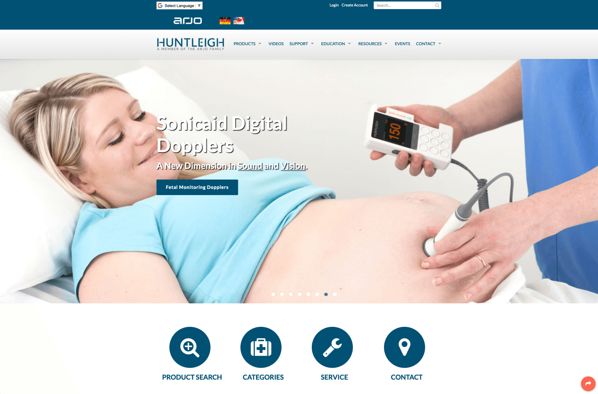 A pregnant woman is being examined by a doctor