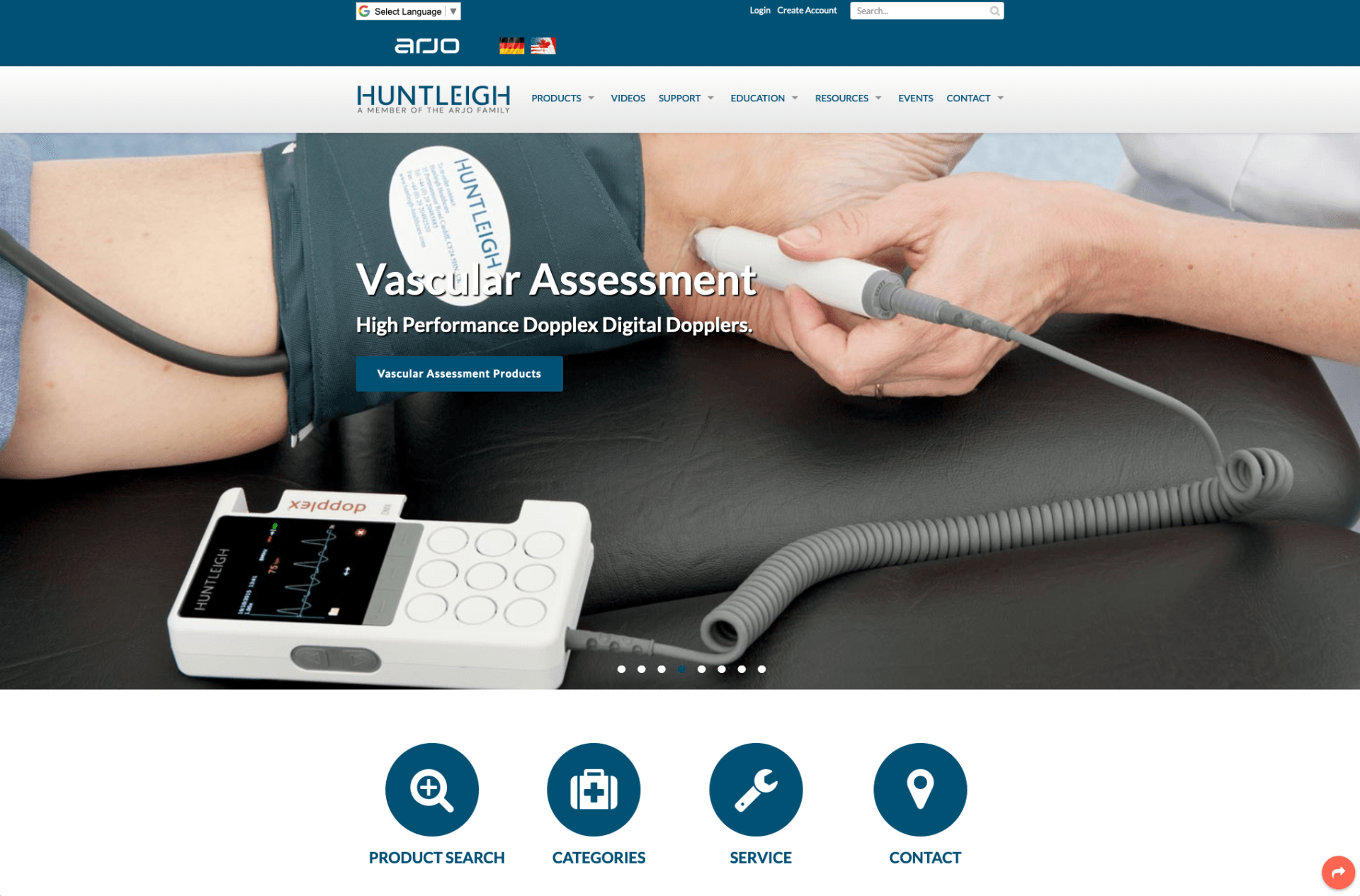 Huntleigh Diagnostics website