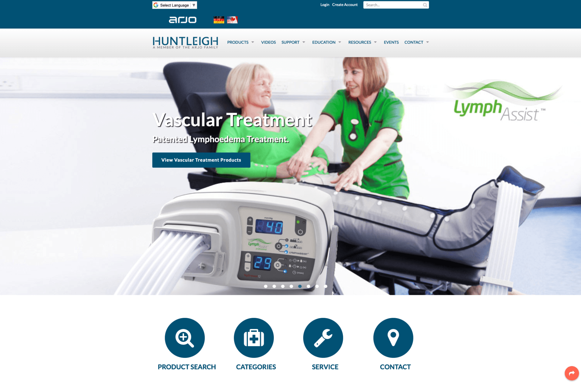 A woman is getting a lymphatic treatment from a nurse