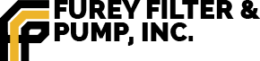 the logo for furey filter and pump inc.