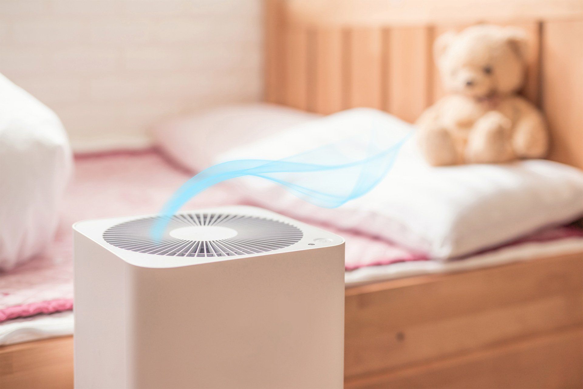 Air Purifier in Bed Room — Malden, MA — Better Comfort Systems, Inc. Air Purifier in Bed Room — Malden, MA — Better Comfort Systems, Inc.