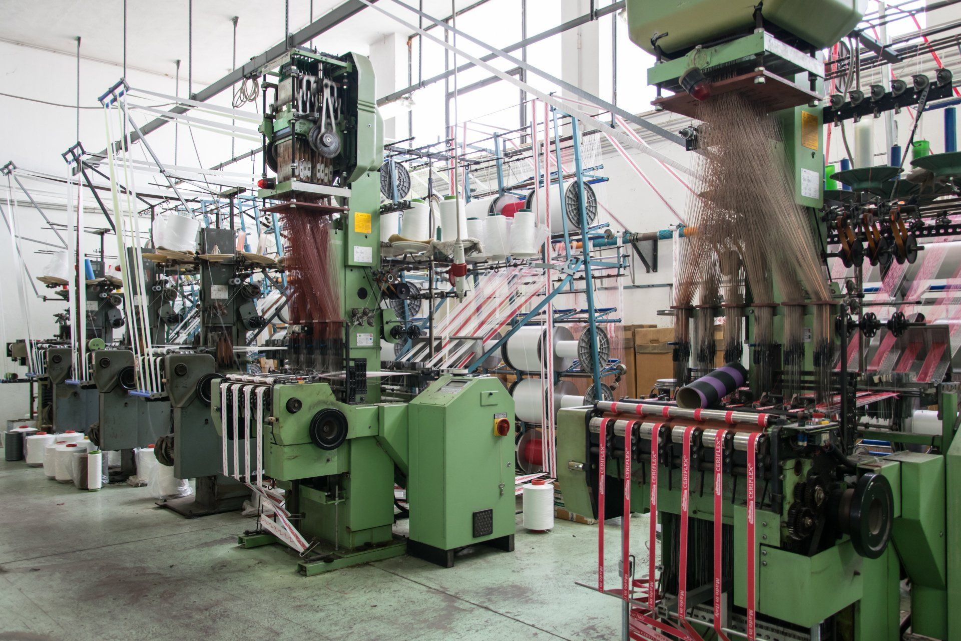 machinery in our factory for tape production