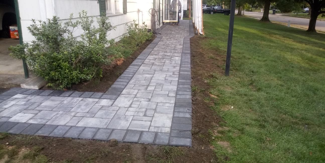 A Narrow Driveway — Freehold, NJ — New Jersey Pavers