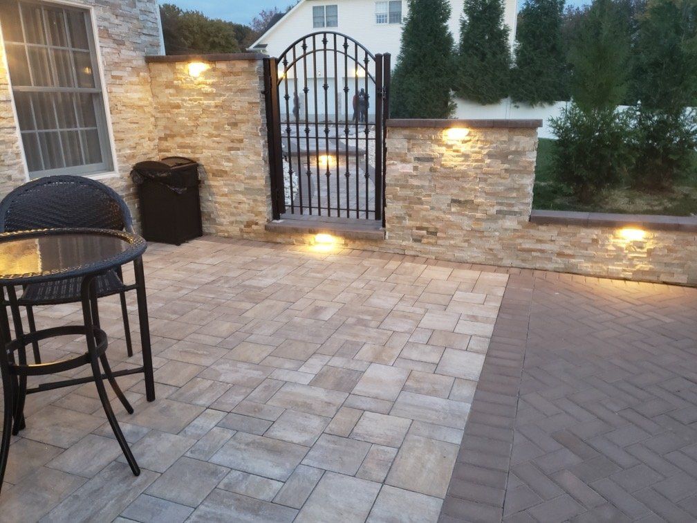 A Newly Paved Floor with Small Gate — Freehold, NJ — New Jersey Pavers