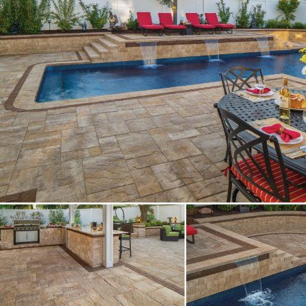 Sherwood Collection with Pool — Freehold, NJ — New Jersey Pavers Sherwood Collection with Pool — Freehold, NJ — New Jersey Pavers
