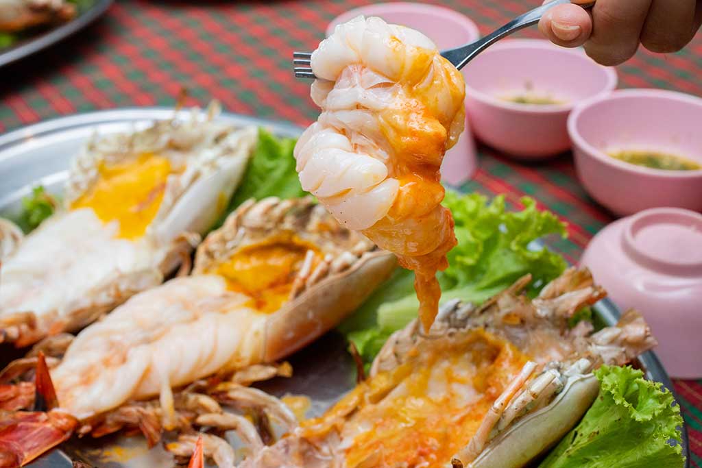 กุ้งแม่น้ำเผา