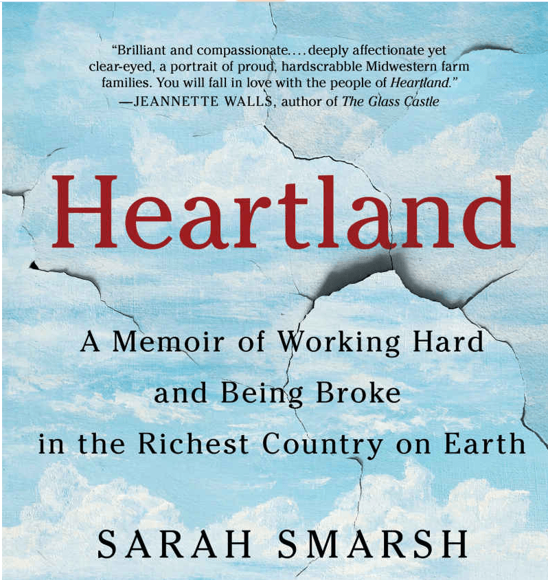 A book cover for heartland by sarah smarsh