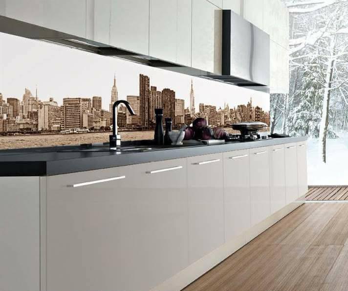 vetrata rivestimento cucina  nyc