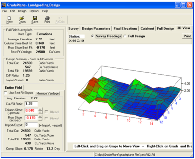 GradePlane LandGrading Design Software — Survey Equipment in Moorpark, CA GradePlane LandGrading Design Software — Survey Equipment in Moorpark, CA