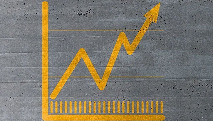 Positive Slope Graph to Symbolize Improving Your Show Marketing ROI